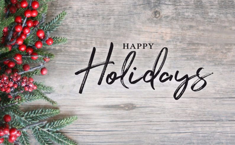 Happy Holidays Text with final