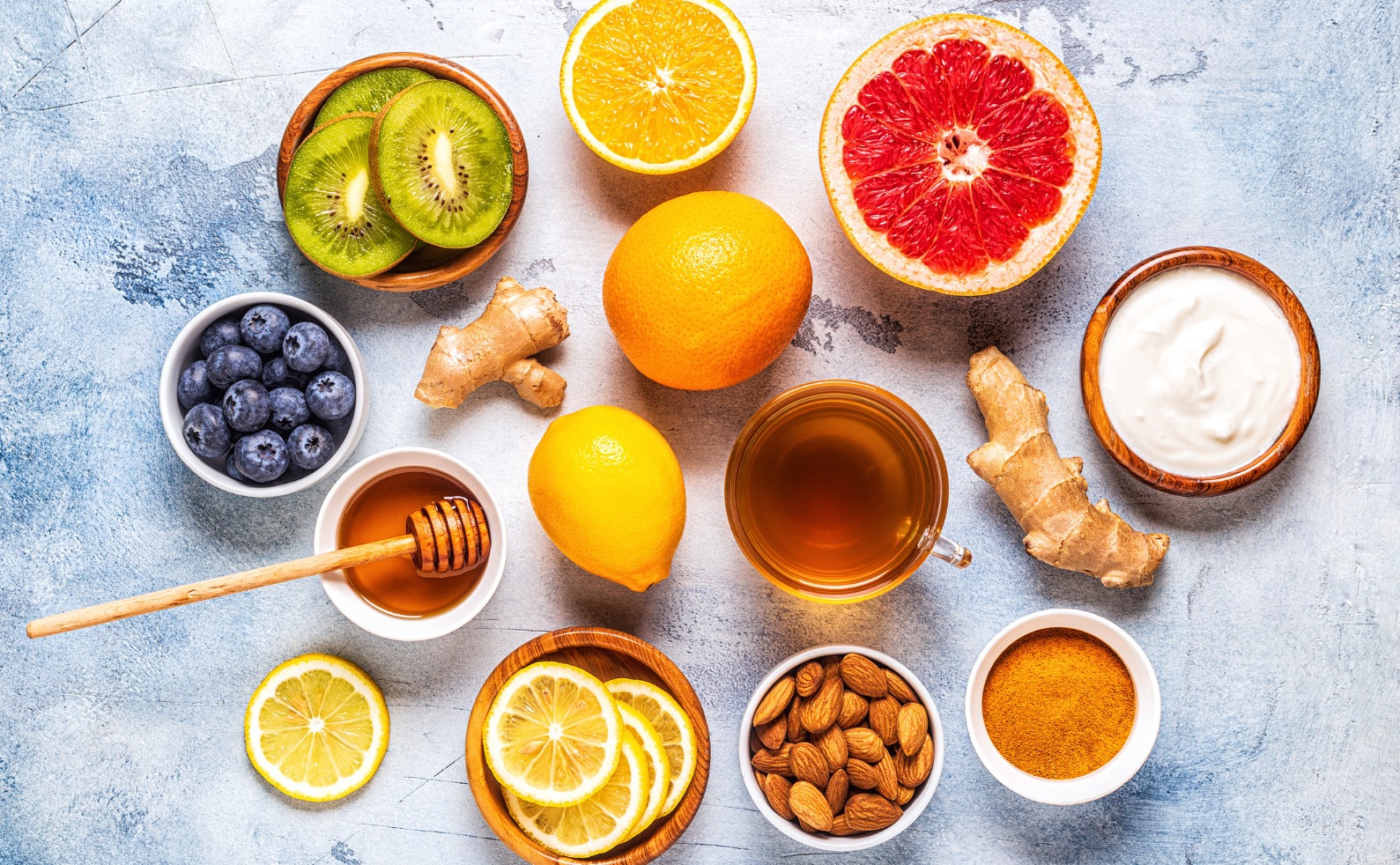 healthy products for immunity boosting and cold remedies picture id1186344506